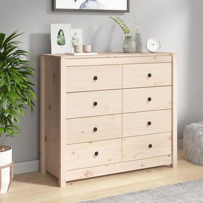 Side Cabinet 100x40x90 cm Solid Wood Pine