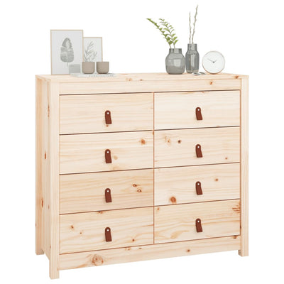 Side Cabinet 100x40x90 cm Solid Wood Pine