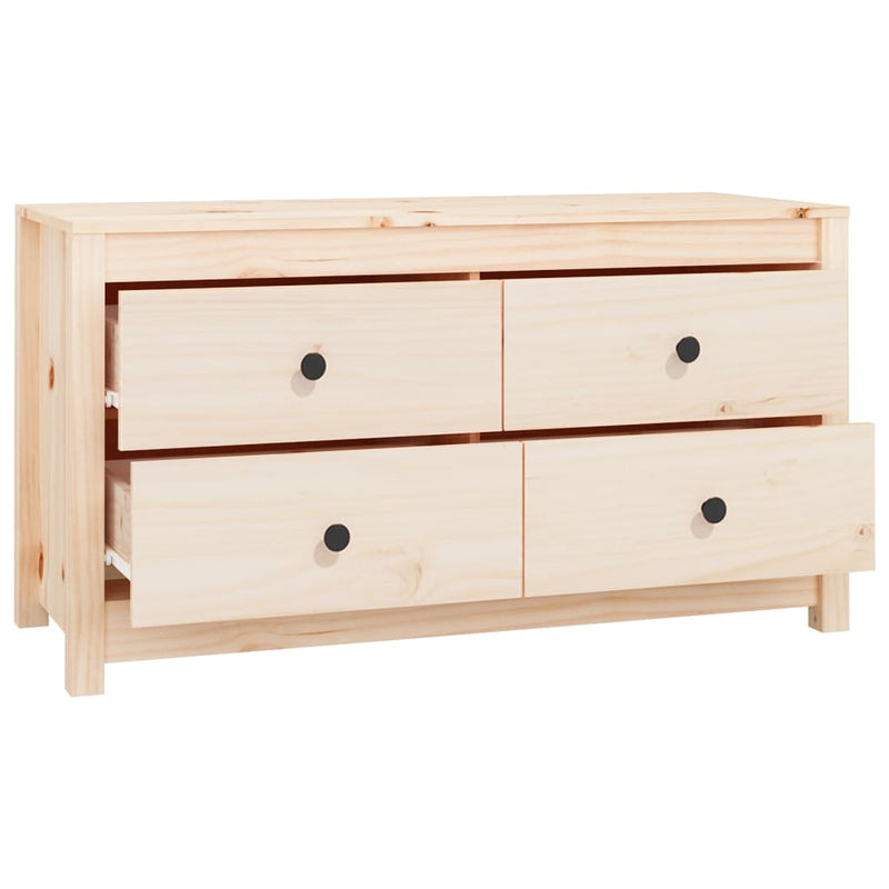 Side Cabinet 100x40x54 cm Solid Wood Pine