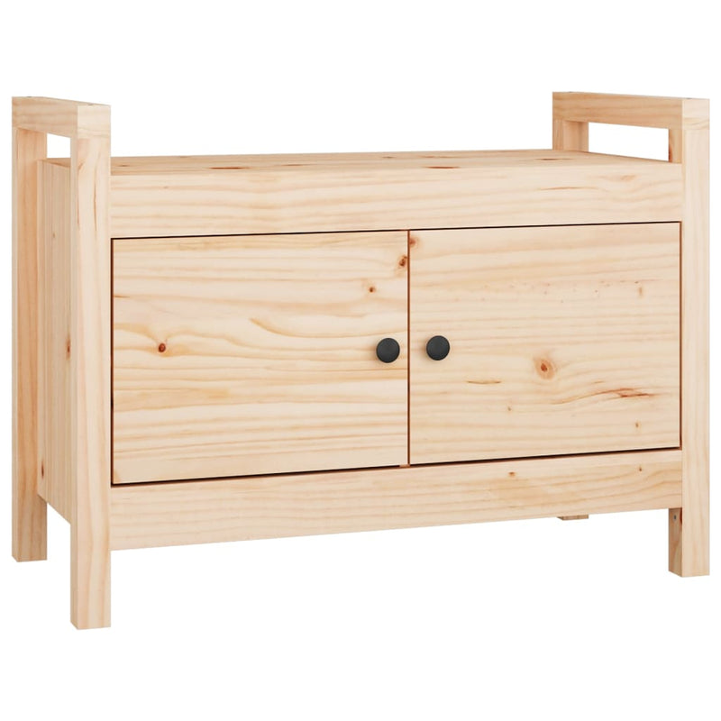 Hall Bench 80x40x60 cm Solid Wood Pine