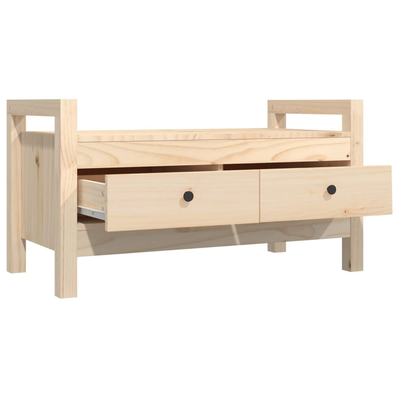 Hall Bench 80x40x43 cm Solid Wood Pine