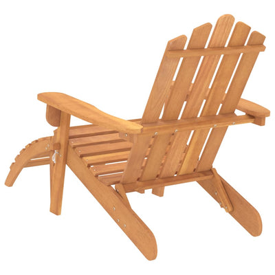 Garden Adirondack Chairs with Footrests 2 pcs Solid Wood Acacia