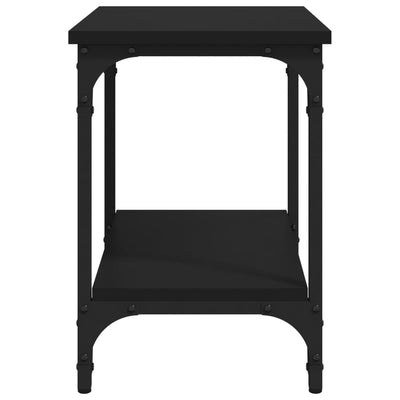 Side Table Black 40x30x42 cm Engineered Wood