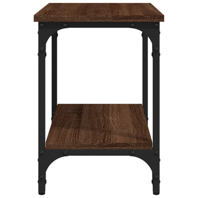 Side Table Brown Oak 40x30x42 cm Engineered Wood