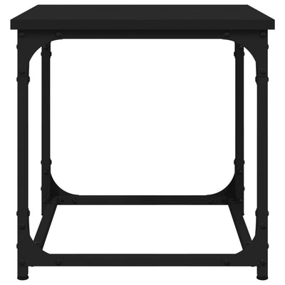 Side Table Black 40x40x40 cm Engineered Wood