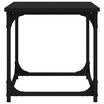 Side Table Black 40x40x40 cm Engineered Wood