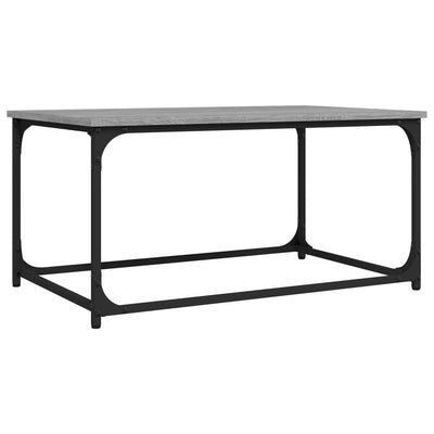 Coffee Table Grey Sonoma 80x50x40 cm Engineered Wood and Iron