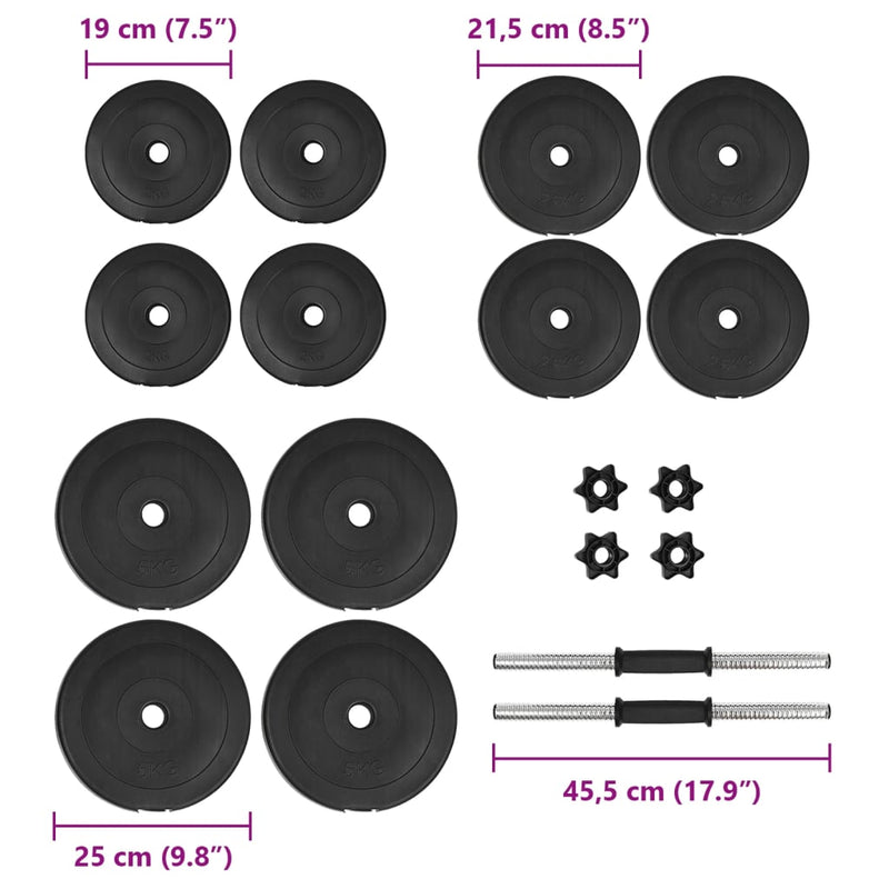 Dumbbell with Plates 40 kg