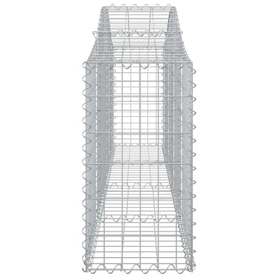 Arched Gabion Baskets 3 pcs 200x30x60/80 cm Galvanised Iron