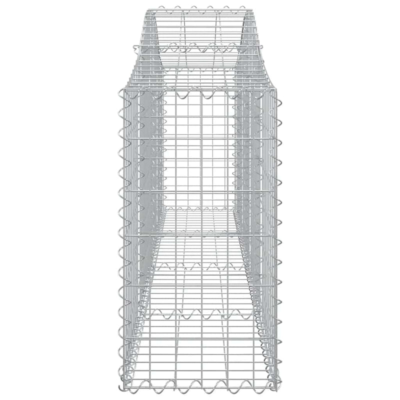 Arched Gabion Baskets 3 pcs 200x30x60/80 cm Galvanised Iron