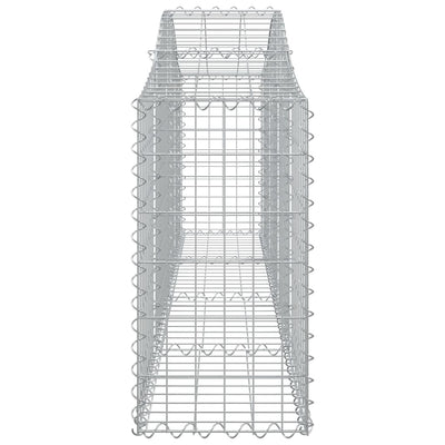 Arched Gabion Baskets 6 pcs 200x30x60/80 cm Galvanised Iron