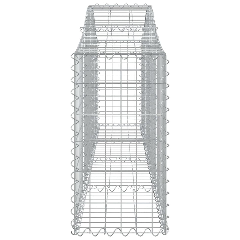 Arched Gabion Baskets 6 pcs 200x30x60/80 cm Galvanised Iron