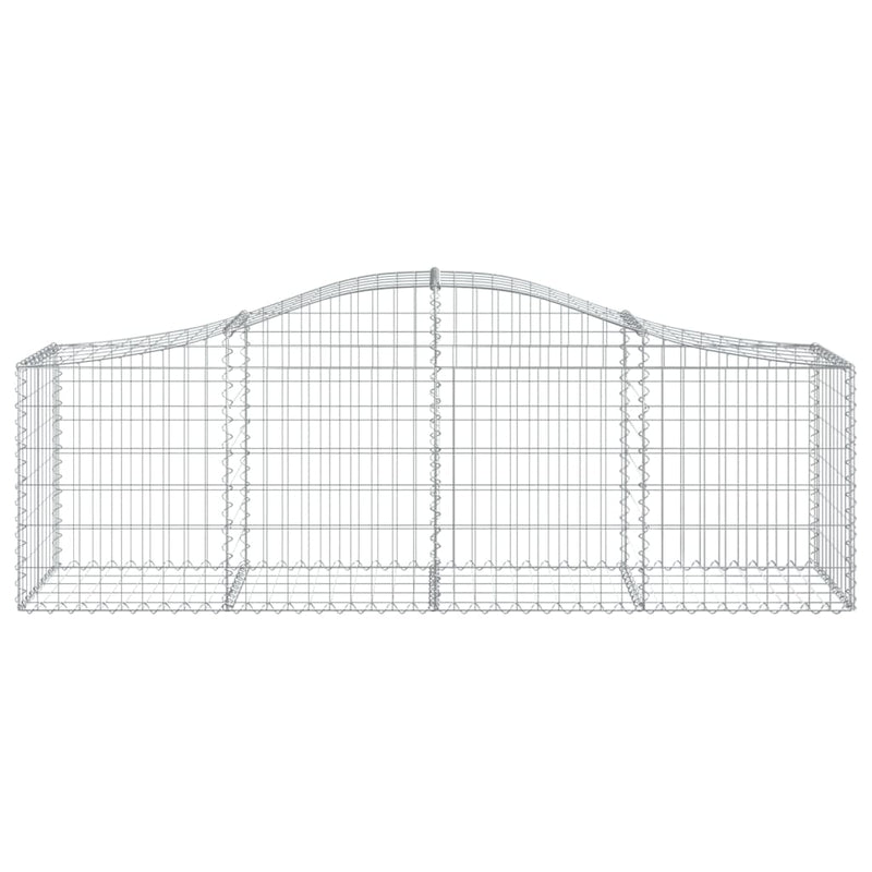 Arched Gabion Baskets 6 pcs 200x50x60/80 cm Galvanised Iron