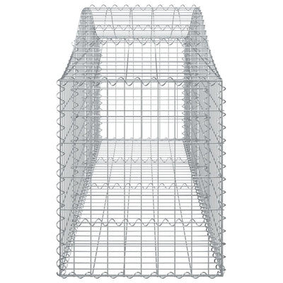 Arched Gabion Baskets 6 pcs 200x50x60/80 cm Galvanised Iron