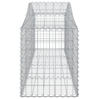 Arched Gabion Baskets 7 pcs 200x50x60/80 cm Galvanised Iron