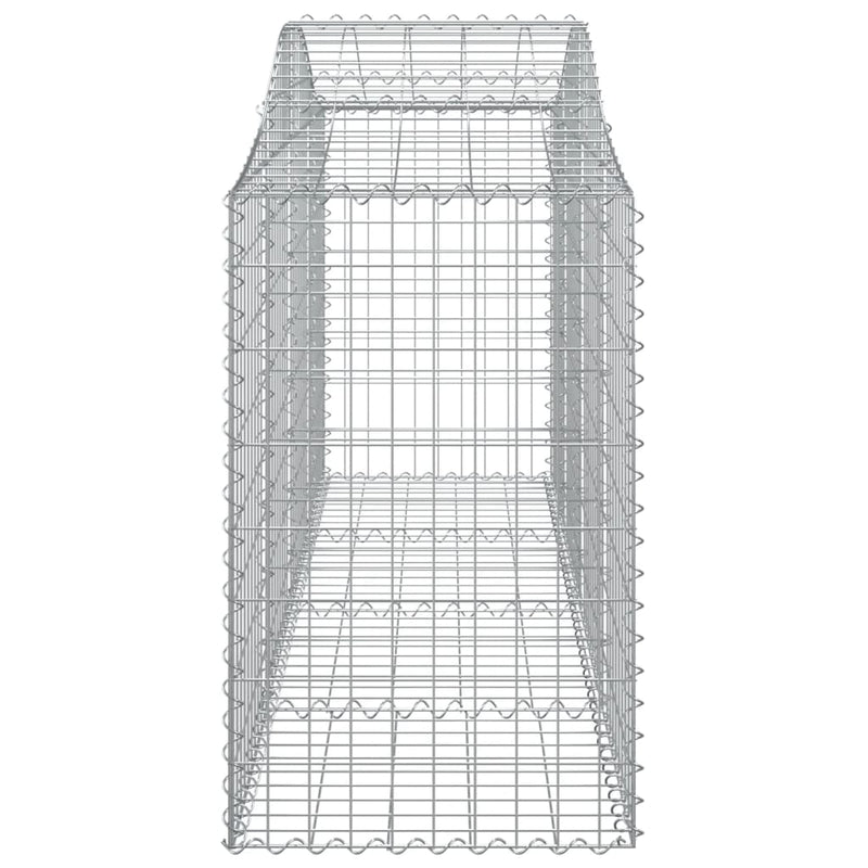 Arched Gabion Baskets 20 pcs 200x50x80/100 cm Galvanised Iron