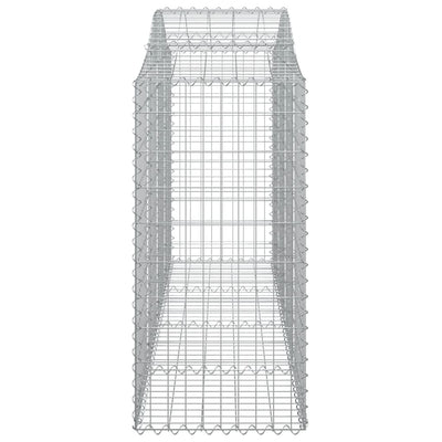 Arched Gabion Baskets 8 pcs 200x50x100/120 cm Galvanised Iron