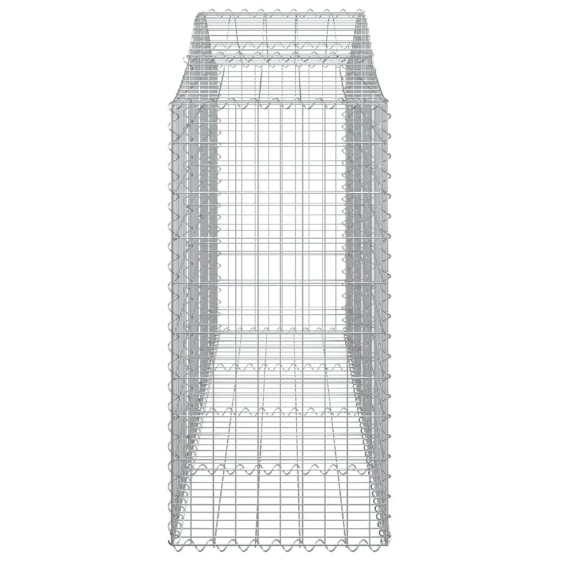 Arched Gabion Baskets 8 pcs 200x50x100/120 cm Galvanised Iron