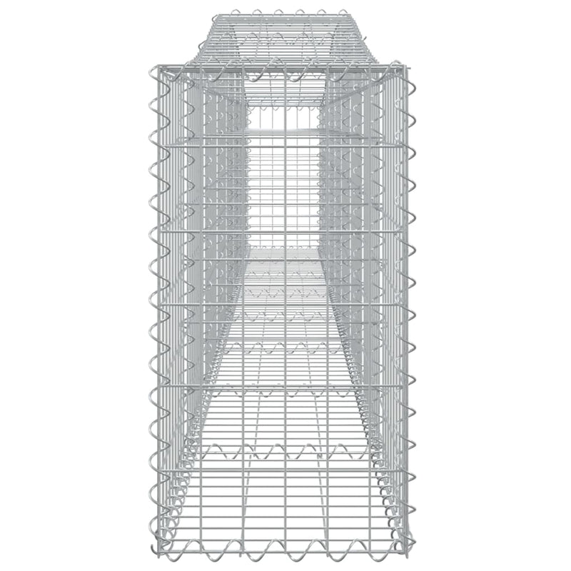 Arched Gabion Baskets 3 pcs 400x30x60/80 cm Galvanised Iron