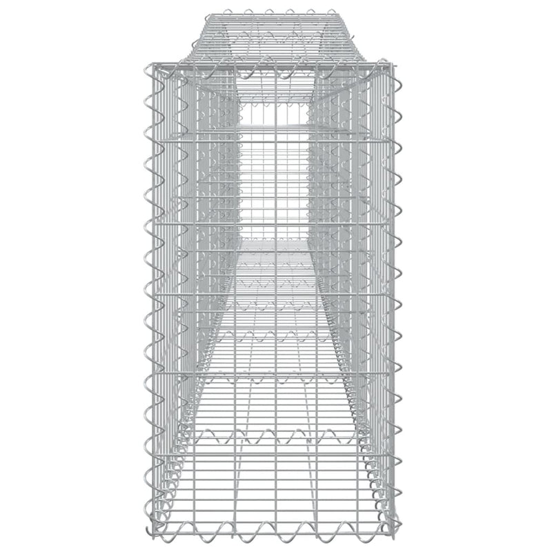 Arched Gabion Baskets 5 pcs 400x30x60/80 cm Galvanised Iron