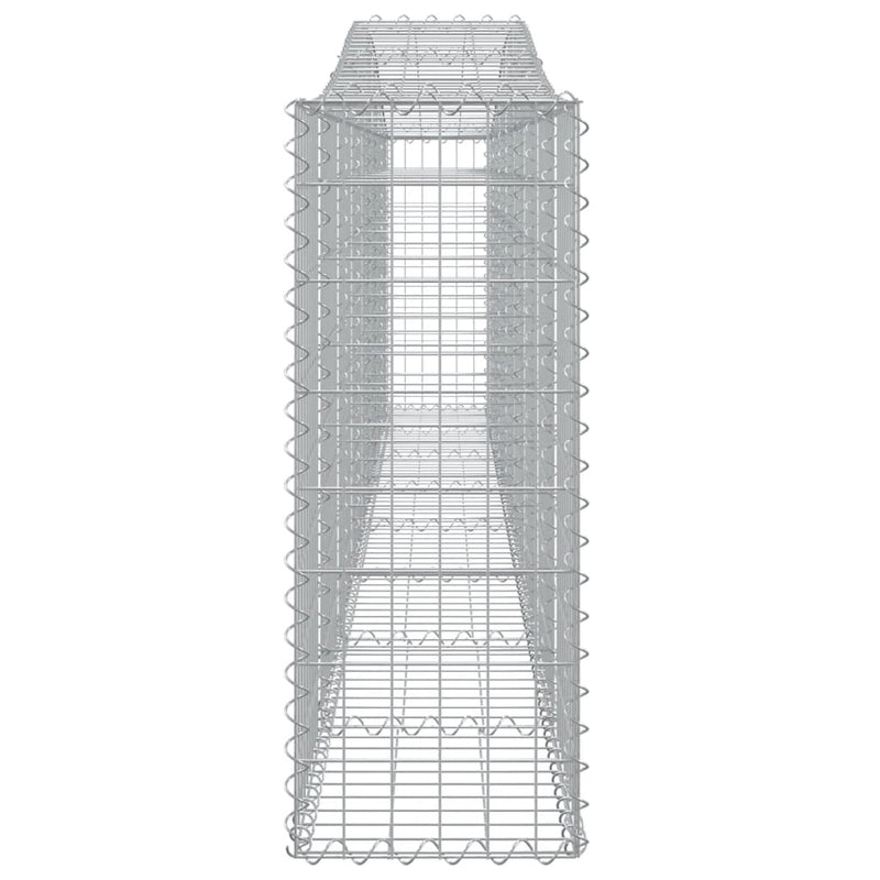 Arched Gabion Baskets 5 pcs 400x30x80/100 cm Galvanised Iron