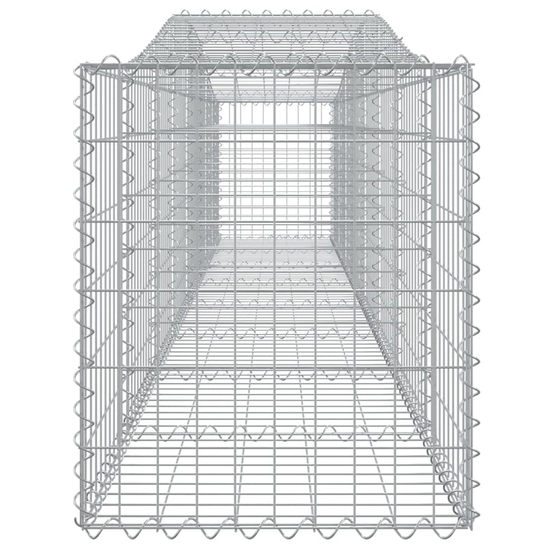 Arched Gabion Baskets 2 pcs 400x50x60/80 cm Galvanised Iron