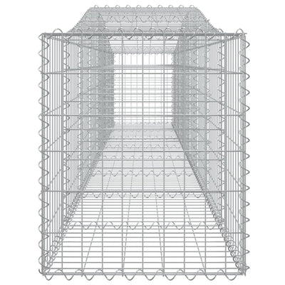 Arched Gabion Baskets 5 pcs 400x50x60/80 cm Galvanised Iron