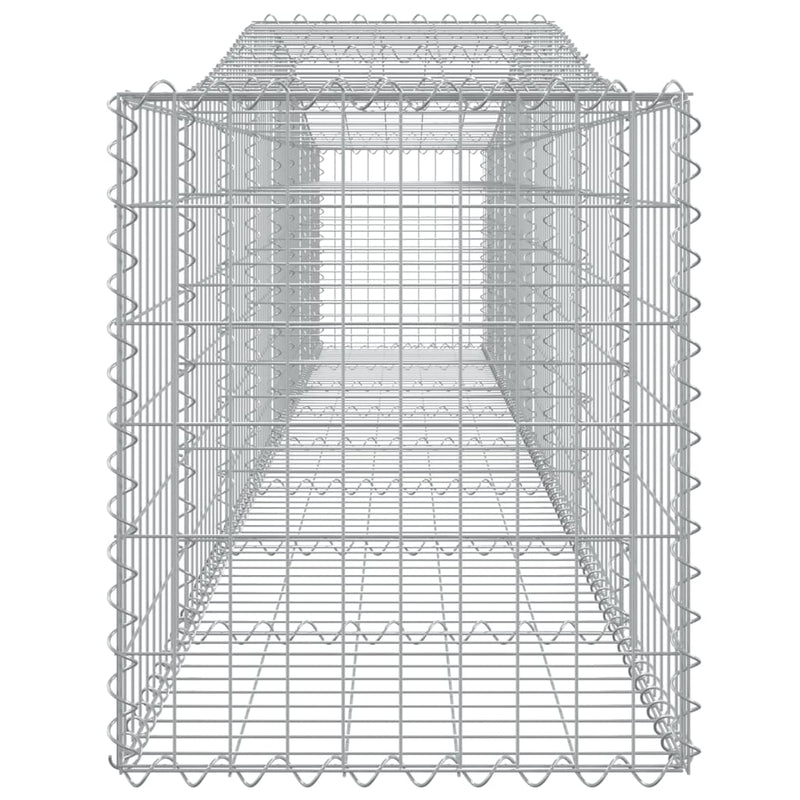 Arched Gabion Baskets 5 pcs 400x50x60/80 cm Galvanised Iron