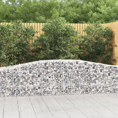 Arched Gabion Baskets 5 pcs 400x50x60/80 cm Galvanised Iron