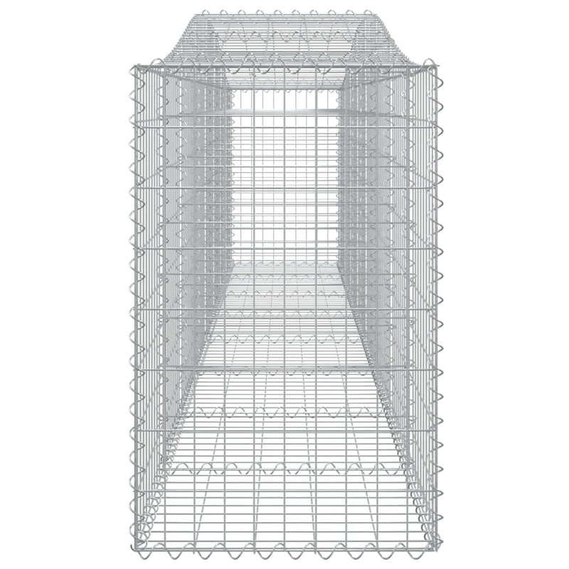 Arched Gabion Baskets 5 pcs 400x50x80/100 cm Galvanised Iron