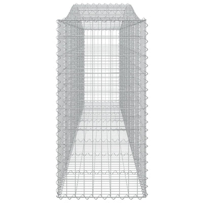 Arched Gabion Baskets 6 pcs 400x50x100/120 cm Galvanised Iron