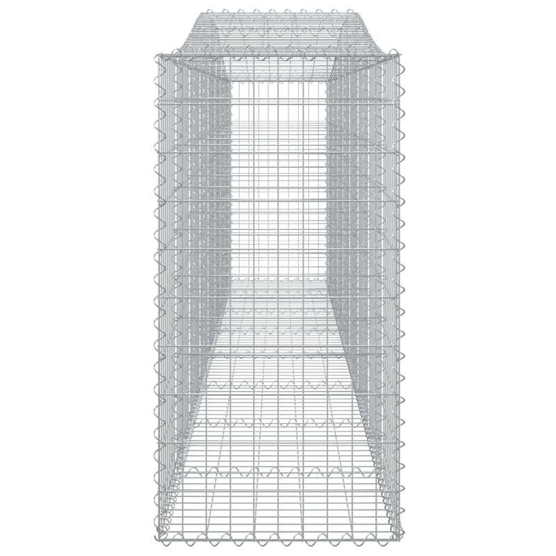 Arched Gabion Baskets 7 pcs 400x50x100/120 cm Galvanised Iron