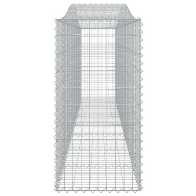 Arched Gabion Baskets 8 pcs 400x50x100/120 cm Galvanised Iron