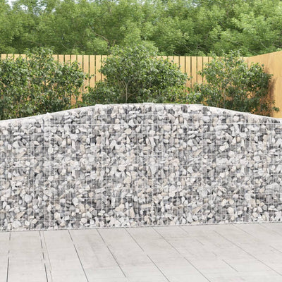 Arched Gabion Baskets 8 pcs 400x50x100/120 cm Galvanised Iron