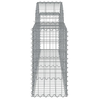 Arched Gabion Baskets 3 pcs 200x30x60/80 cm Galvanised Iron