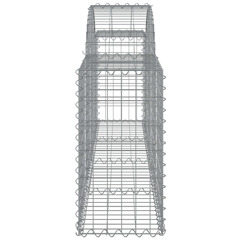 Arched Gabion Baskets 3 pcs 200x30x60/80 cm Galvanised Iron