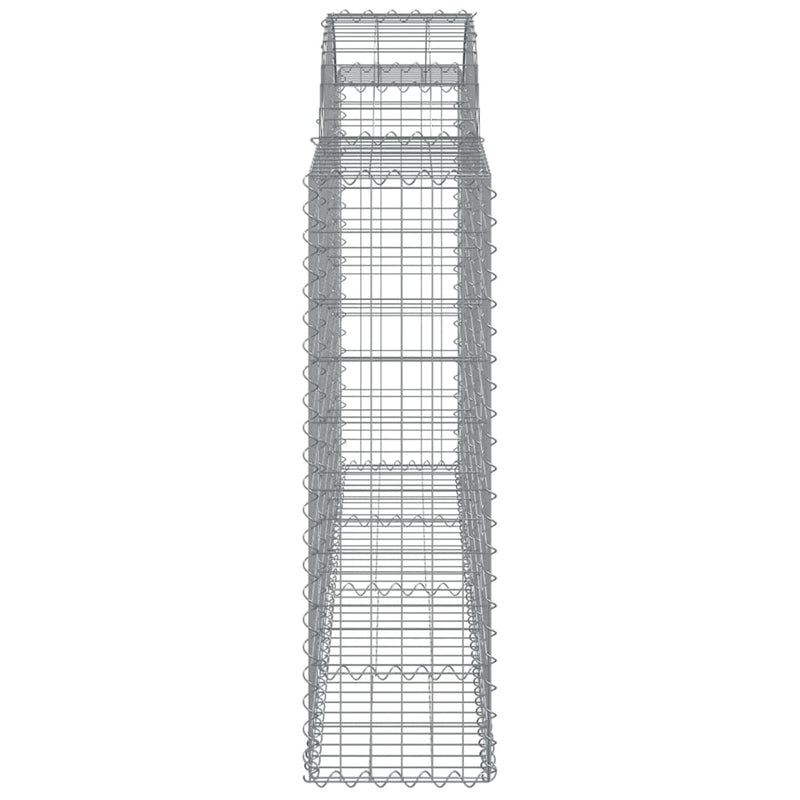 Arched Gabion Baskets 5 pcs 200x30x100/120 cm Galvanised Iron