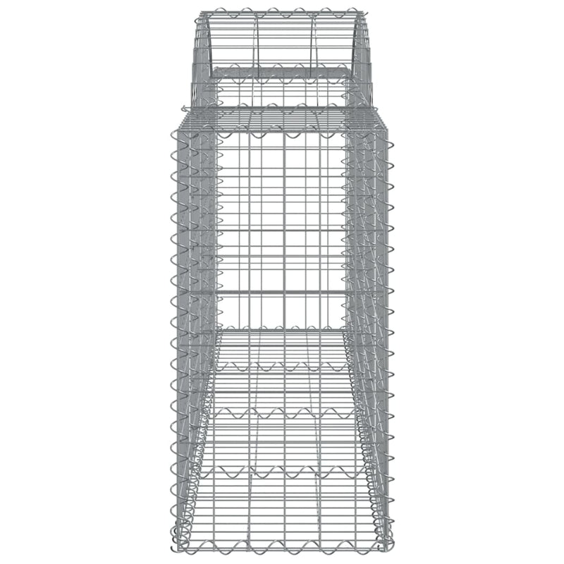 Arched Gabion Baskets 3 pcs 200x50x80/100 cm Galvanised Iron