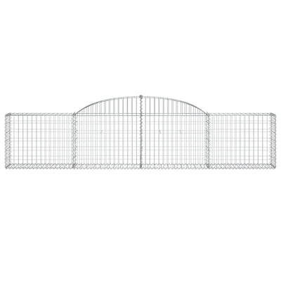 Arched Gabion Baskets 2 pcs 300x30x60/80 cm Galvanised Iron