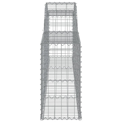 Arched Gabion Baskets 2 pcs 300x30x60/80 cm Galvanised Iron