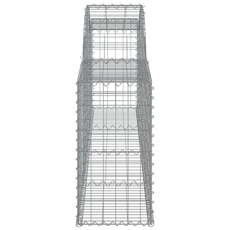 Arched Gabion Baskets 2 pcs 300x30x60/80 cm Galvanised Iron