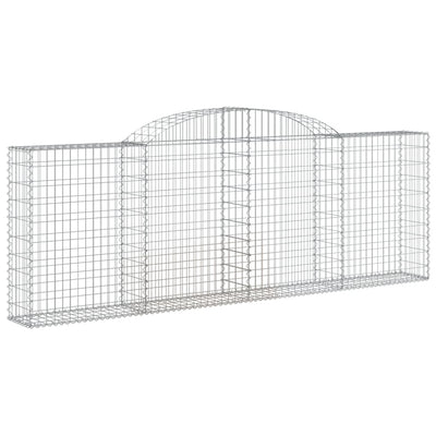 Arched Gabion Baskets 3 pcs 300x30x100/120 cm Galvanised Iron