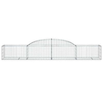 Arched Gabion Baskets 2 pcs 300x50x40/60 cm Galvanised Iron