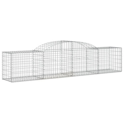 Arched Gabion Baskets 3 pcs 300x50x60/80 cm Galvanised Iron