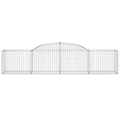 Arched Gabion Baskets 3 pcs 300x50x60/80 cm Galvanised Iron