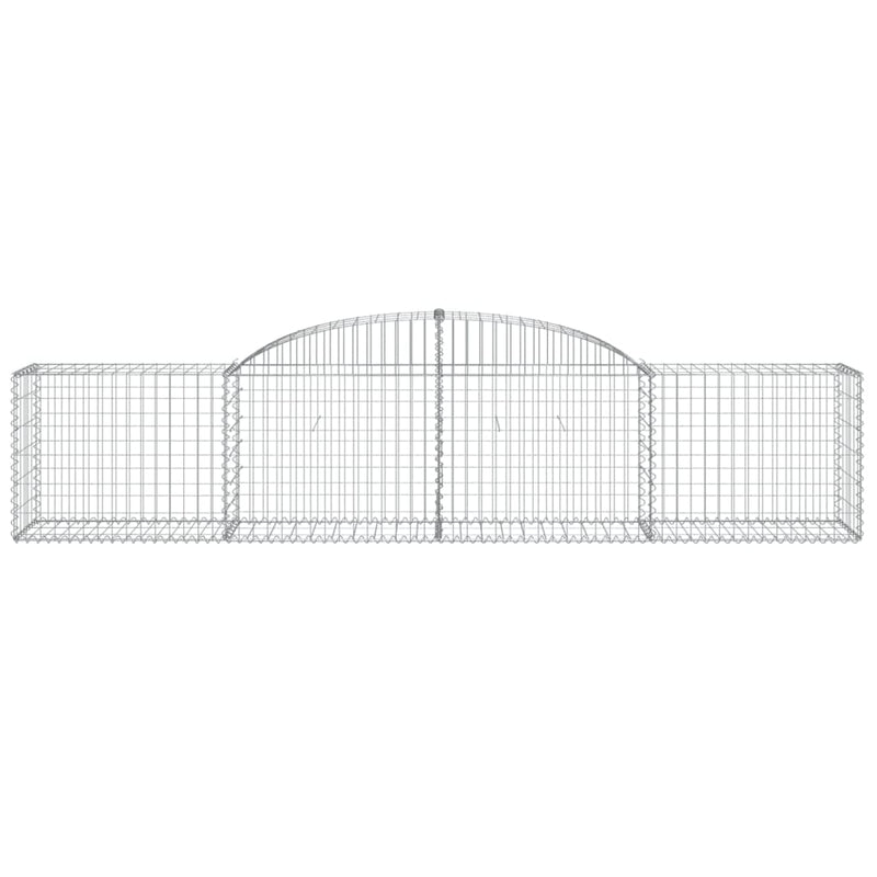 Arched Gabion Baskets 3 pcs 300x50x60/80 cm Galvanised Iron