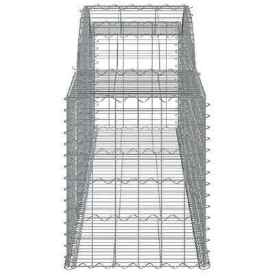 Arched Gabion Baskets 3 pcs 300x50x60/80 cm Galvanised Iron