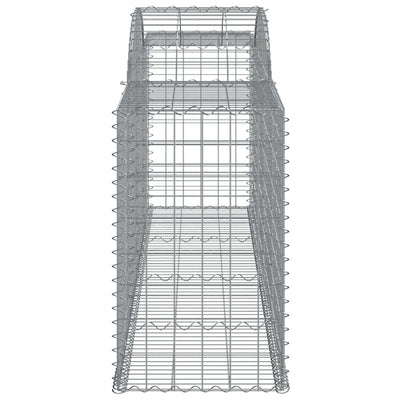 Arched Gabion Baskets 6 pcs 300x50x80/100 cm Galvanised Iron