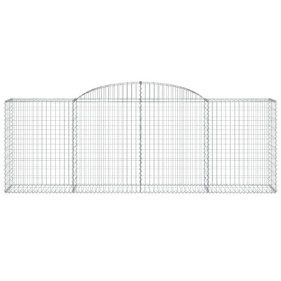 Arched Gabion Baskets 2 pcs 300x50x100/120 cm Galvanised Iron