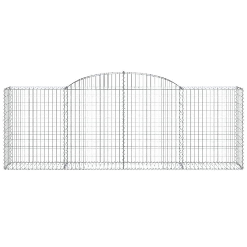 Arched Gabion Baskets 2 pcs 300x50x100/120 cm Galvanised Iron